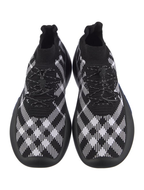 Burberry Plaid Print Sneakers