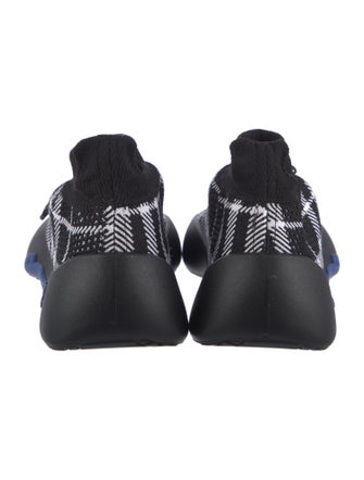 Burberry Plaid Print Sneakers