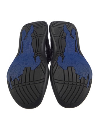 Burberry Plaid Print Sneakers