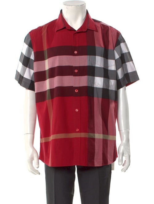 Burberry Exploded Check Pattern Short Sleeve Shirt