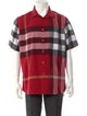 Burberry Exploded Check Pattern Short Sleeve Shirt