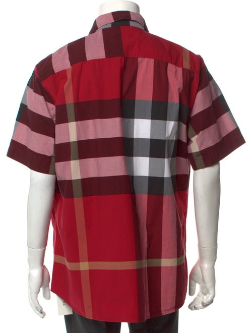 Burberry Exploded Check Pattern Short Sleeve Shirt