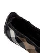 Burberry House Check Pattern Leather Ballet Flats