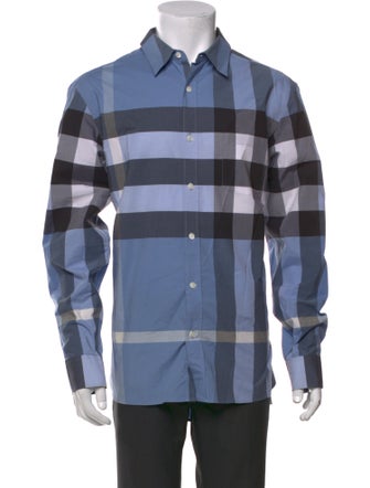 Burberry Exploded Check Pattern Long Sleeve Shirt