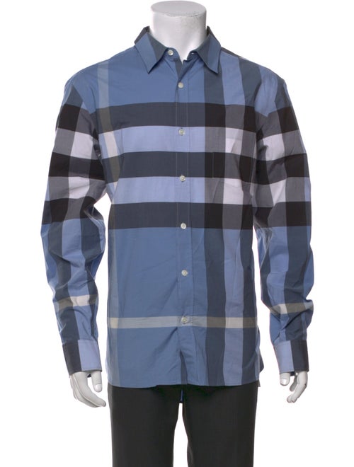 Burberry Exploded Check Pattern Long Sleeve Shirt