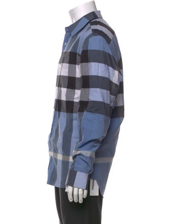 Burberry Exploded Check Pattern Long Sleeve Shirt