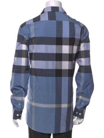 Burberry Exploded Check Pattern Long Sleeve Shirt
