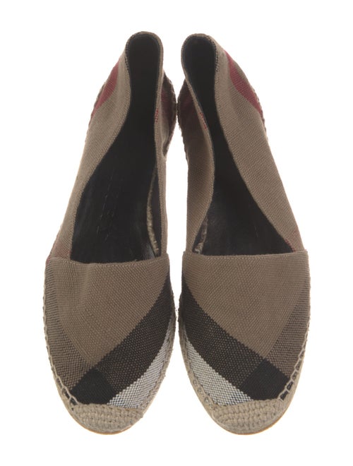 Burberry House Check Pattern Canvas Espadrilles