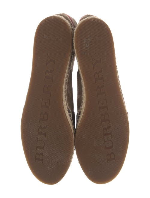 Burberry House Check Pattern Canvas Espadrilles
