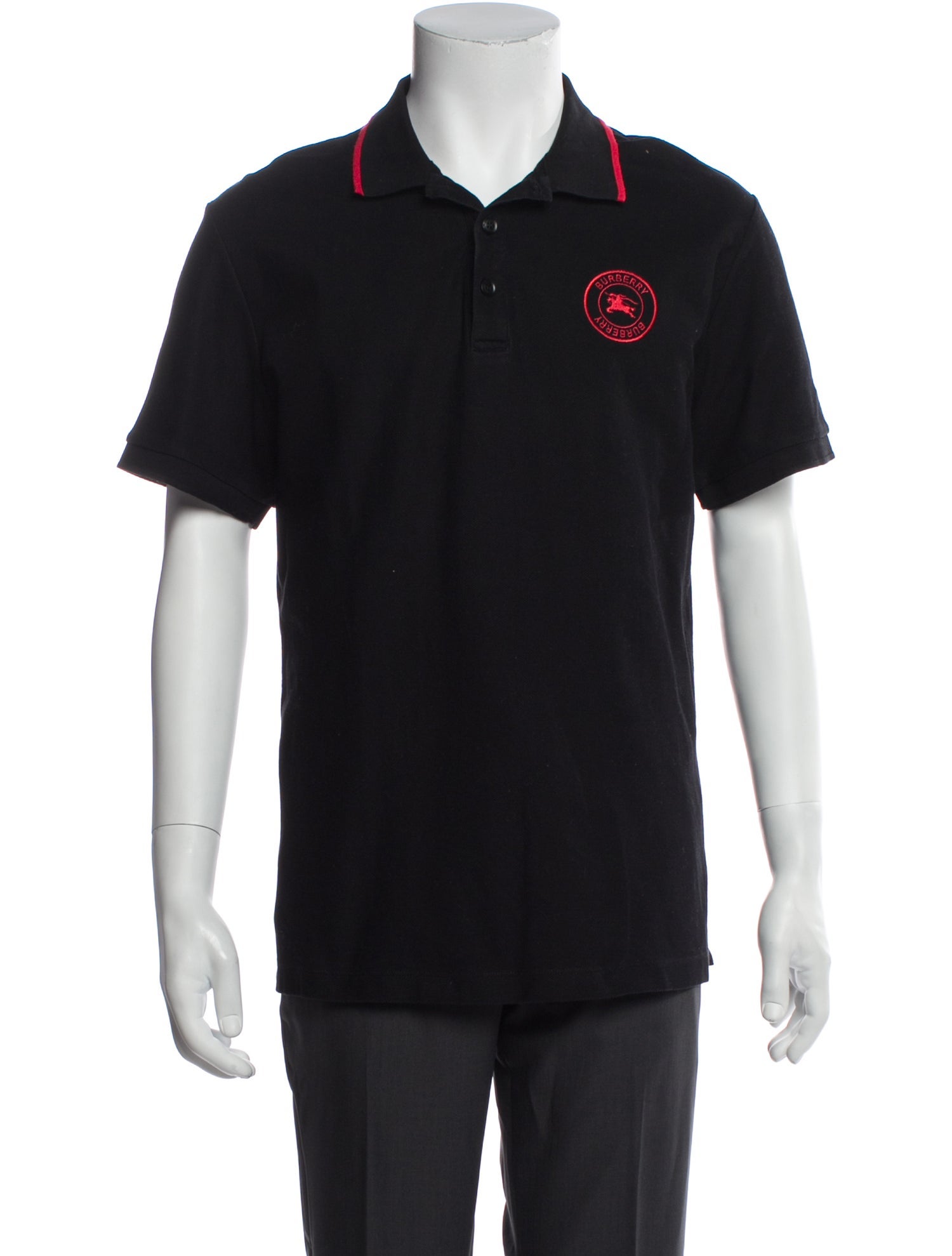 Burberry House Check Pattern Wool Polo Shirt