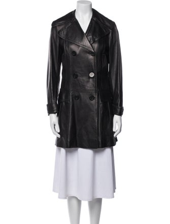 Burberry London Lambskin Trench Coat