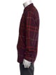 Burberry Plaid Print Long Sleeve Shirt