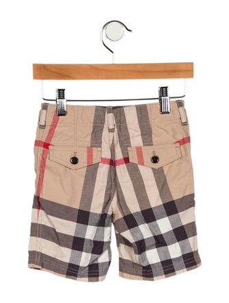 Burberry Boys' Cotton Exploded Check Shorts