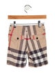 Burberry Boys' Cotton Exploded Check Shorts