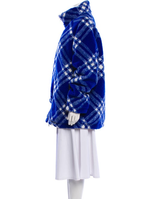 Burberry Plaid Print Coat