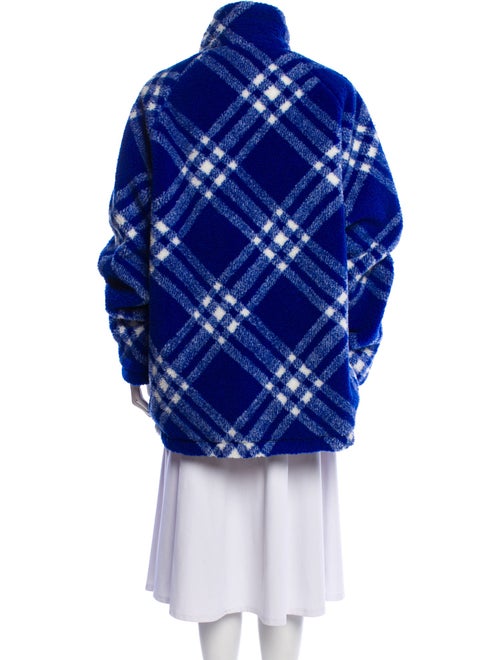 Burberry Plaid Print Coat