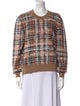 Burberry Merino Wool Plaid Print Sweater