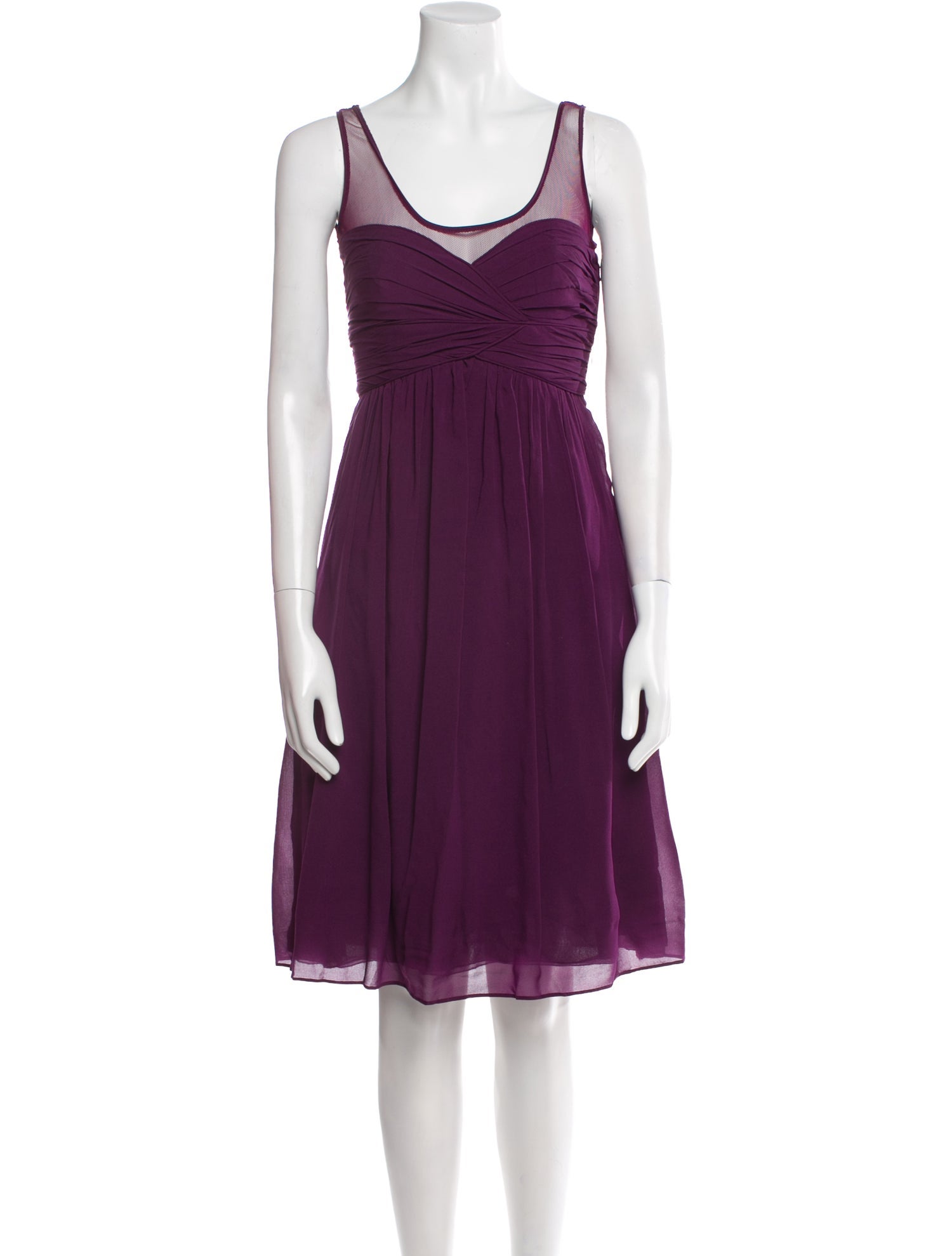 Burberry Prorsum Silk Knee-Length Dress