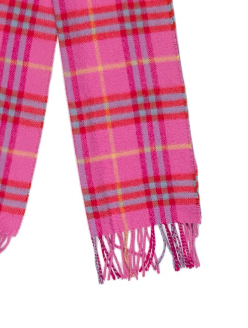 Burberry Cashmere House Check Pattern Scarf