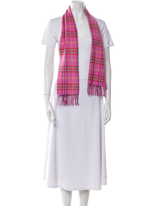 Burberry Cashmere House Check Pattern Scarf