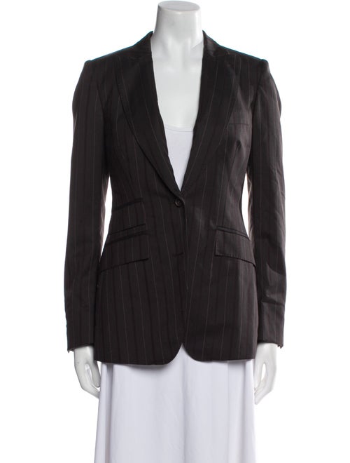 Burberry Prorsum Virgin Wool Striped Blazer