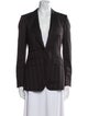 Burberry Prorsum Virgin Wool Striped Blazer