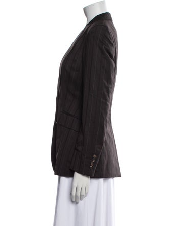Burberry Prorsum Virgin Wool Striped Blazer