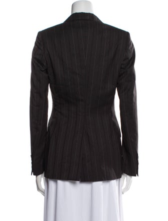 Burberry Prorsum Virgin Wool Striped Blazer