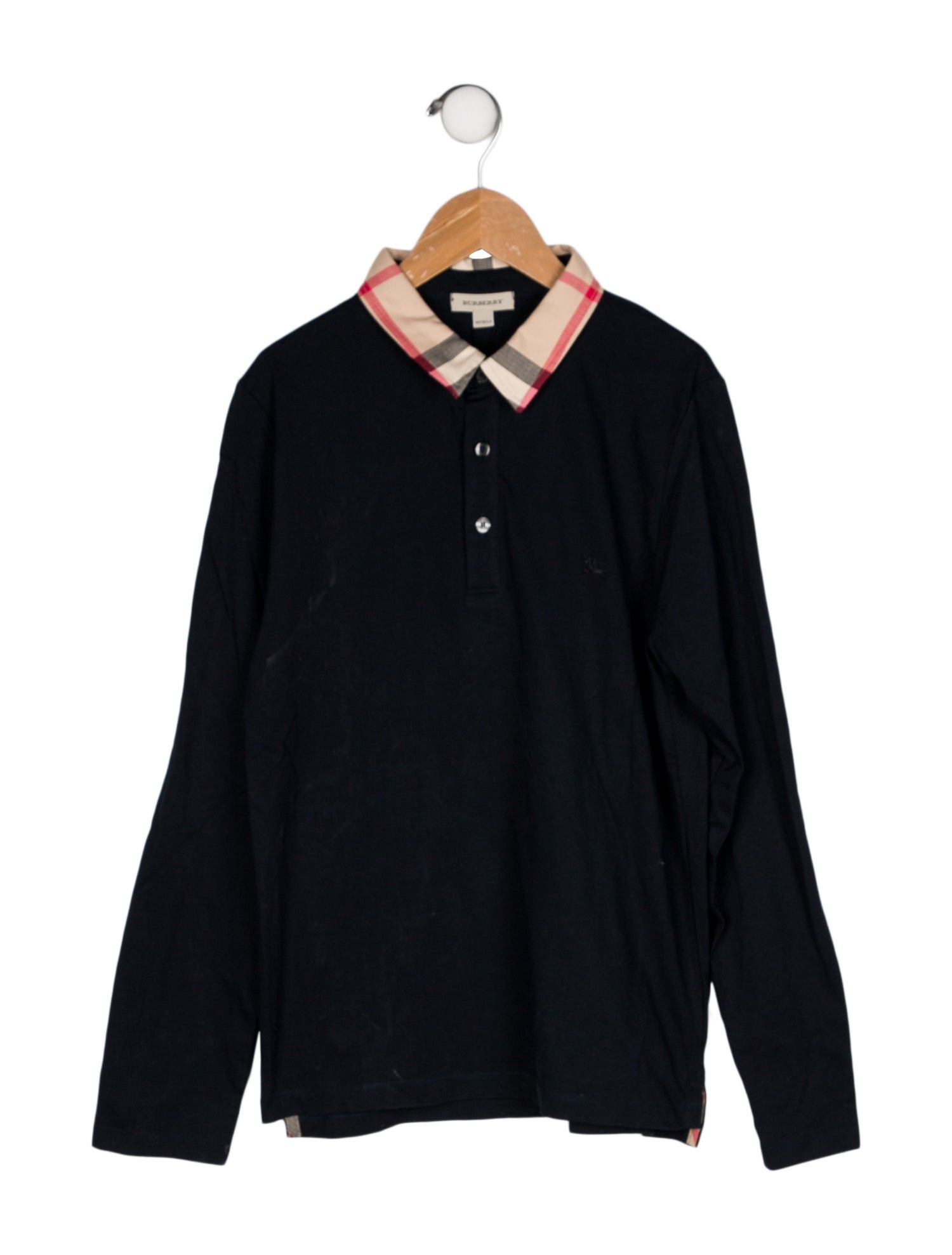 Burberry Boys' Long Sleeve Polo Shirt w/ Tags