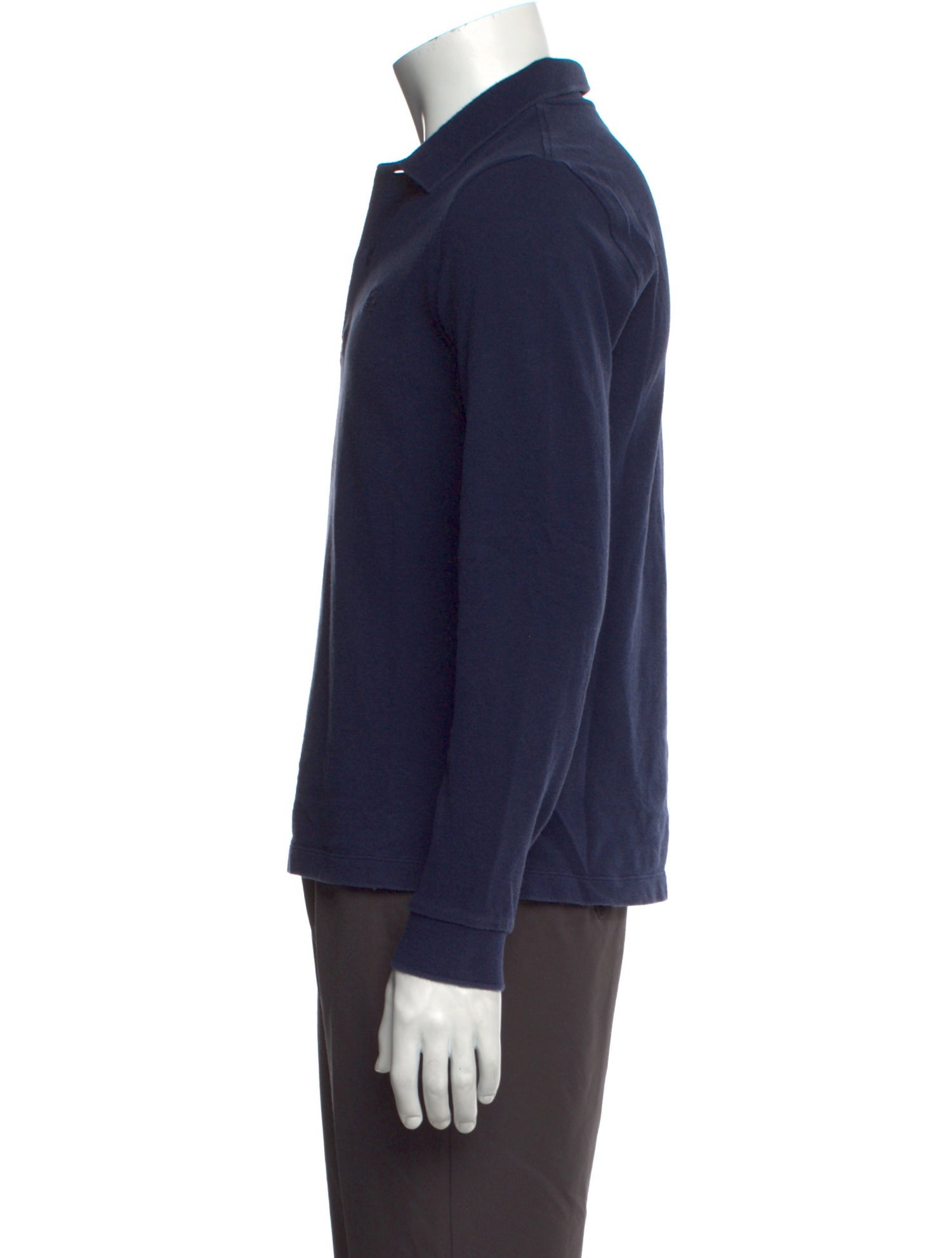 Burberry Collar Long Sleeve Polo Shirt