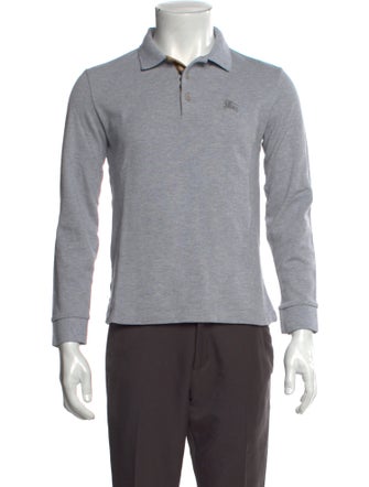 Burberry Crew Neck Long Sleeve Polo Shirt