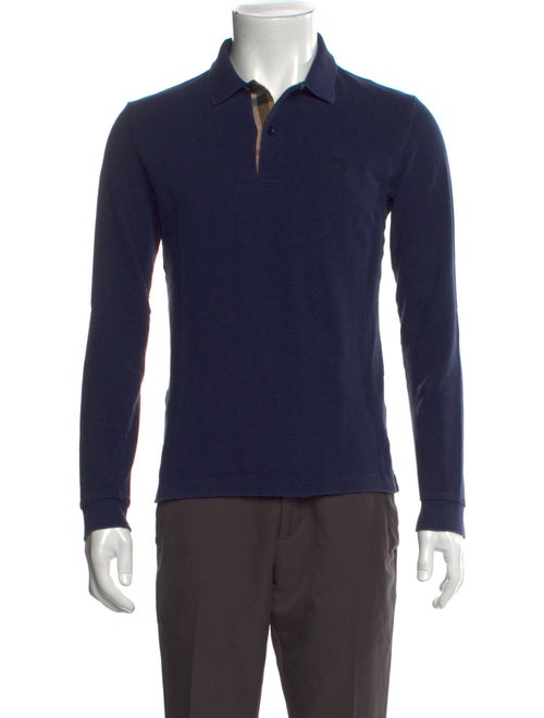 Burberry Crew Neck Long Sleeve Polo Shirt
