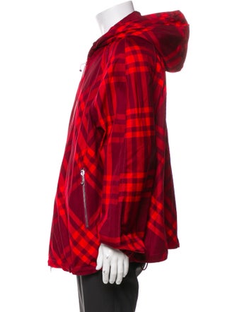 Burberry Plaid Print Windbreaker