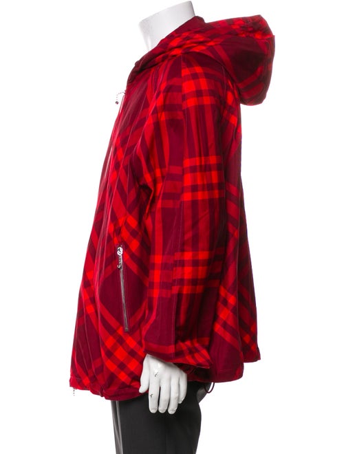 Burberry Plaid Print Windbreaker