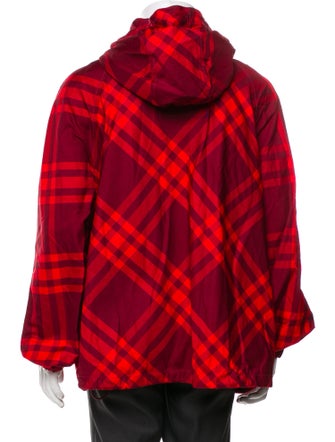 Burberry Plaid Print Windbreaker