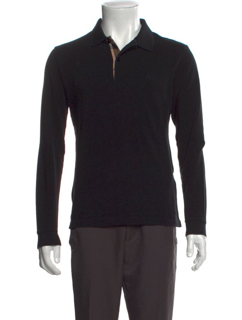 Burberry Crew Neck Long Sleeve Polo Shirt