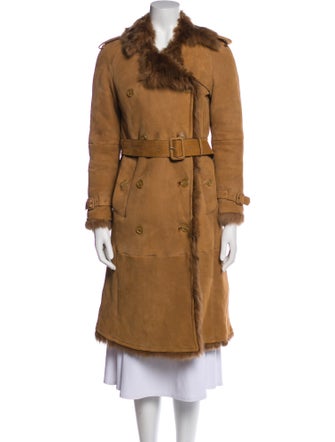 Burberry Shearling Faux Fur Coat