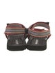 Burberry Canvas Striped Sandals