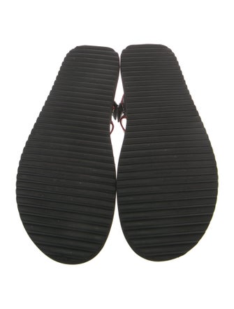 Burberry Canvas Striped Sandals