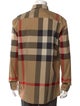 Burberry Plaid Print Long Sleeve Shirt