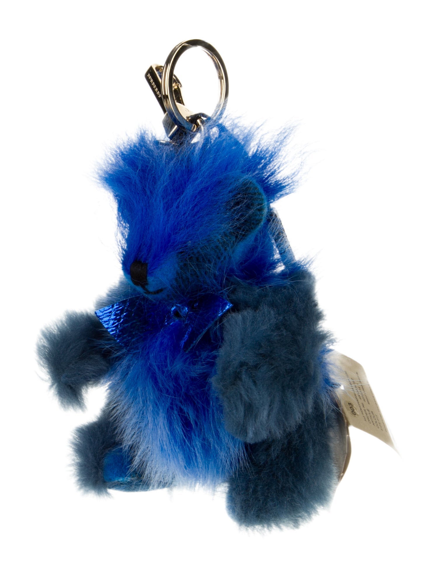 Burberry Blue Pom Pom Thomas Bag Charm