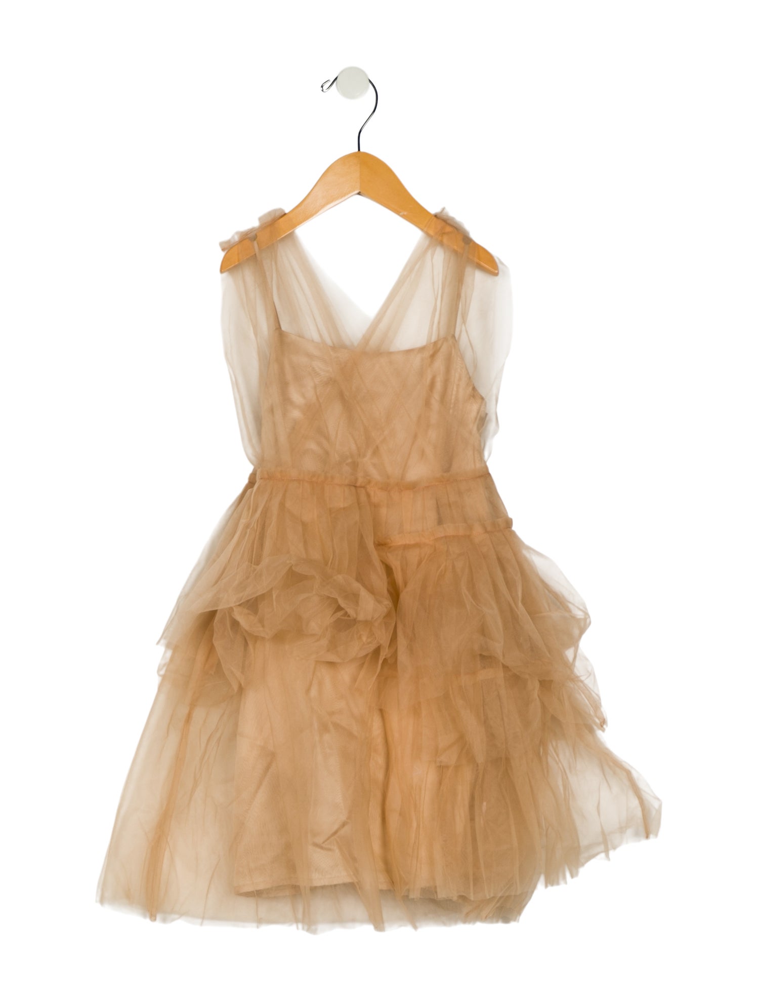 Burberry Girls Mesh Pleated Dress