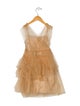 Burberry Girls Mesh Pleated Dress