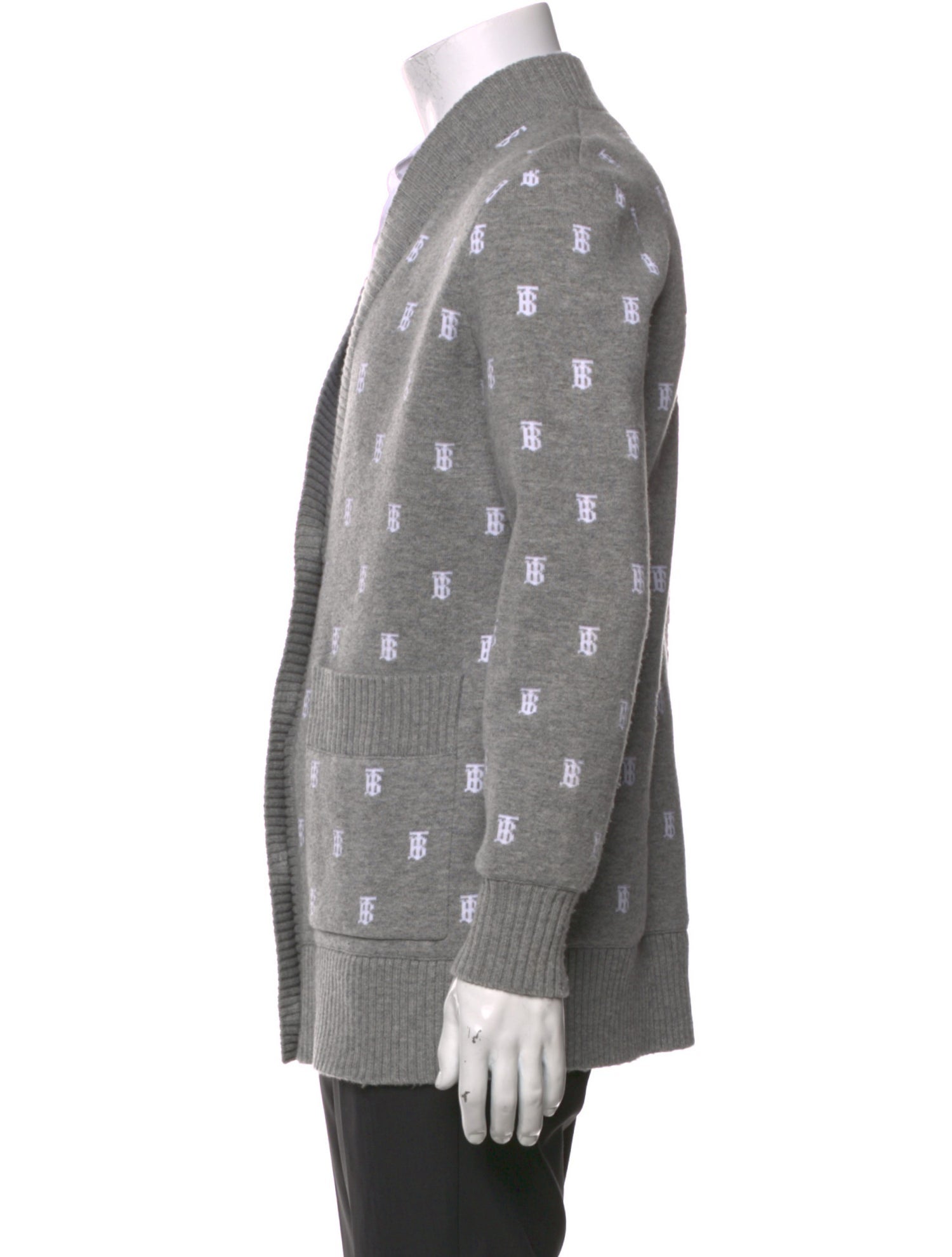 Burberry Printed V-Neck Cardigan