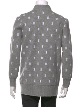 Burberry Printed V-Neck Cardigan