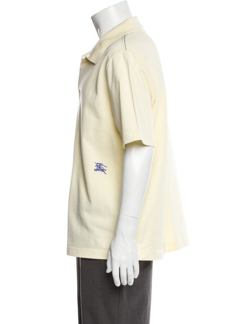 Burberry Nova Check Pattern Crew Neck Polo Shirt