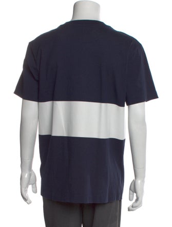 Burberry Colorblock Pattern Crew Neck T-Shirt