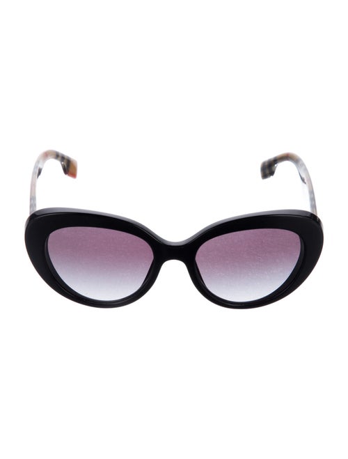 Burberry Nova Check Pattern Cat-Eye Sunglasses