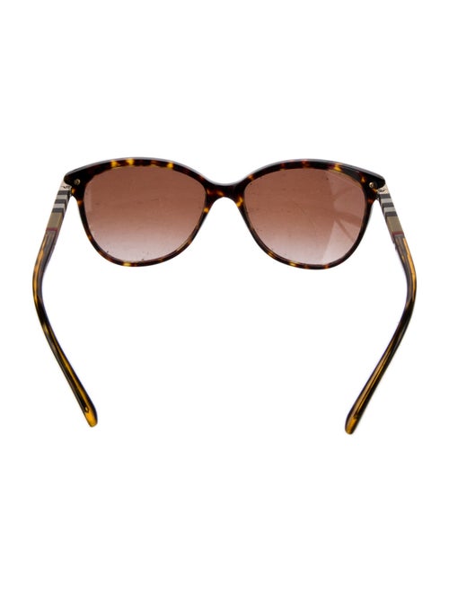 Burberry Nova Check Pattern Cat-Eye Sunglasses