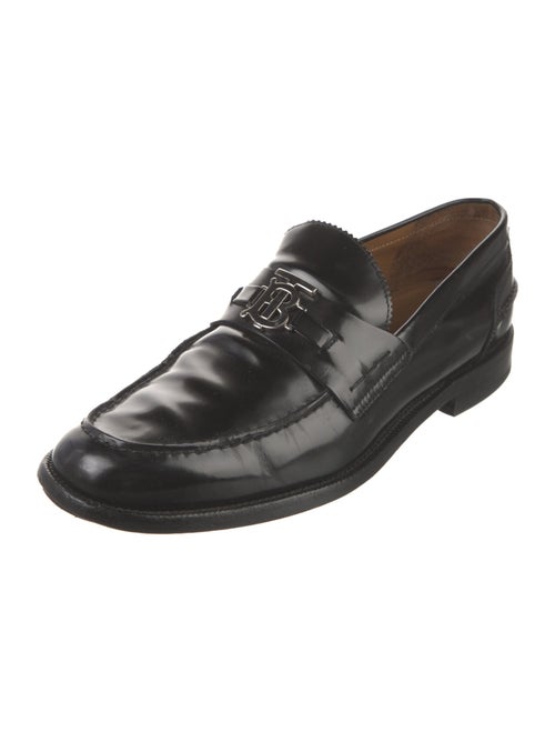 Burberry TB Monogram Leather Loafers